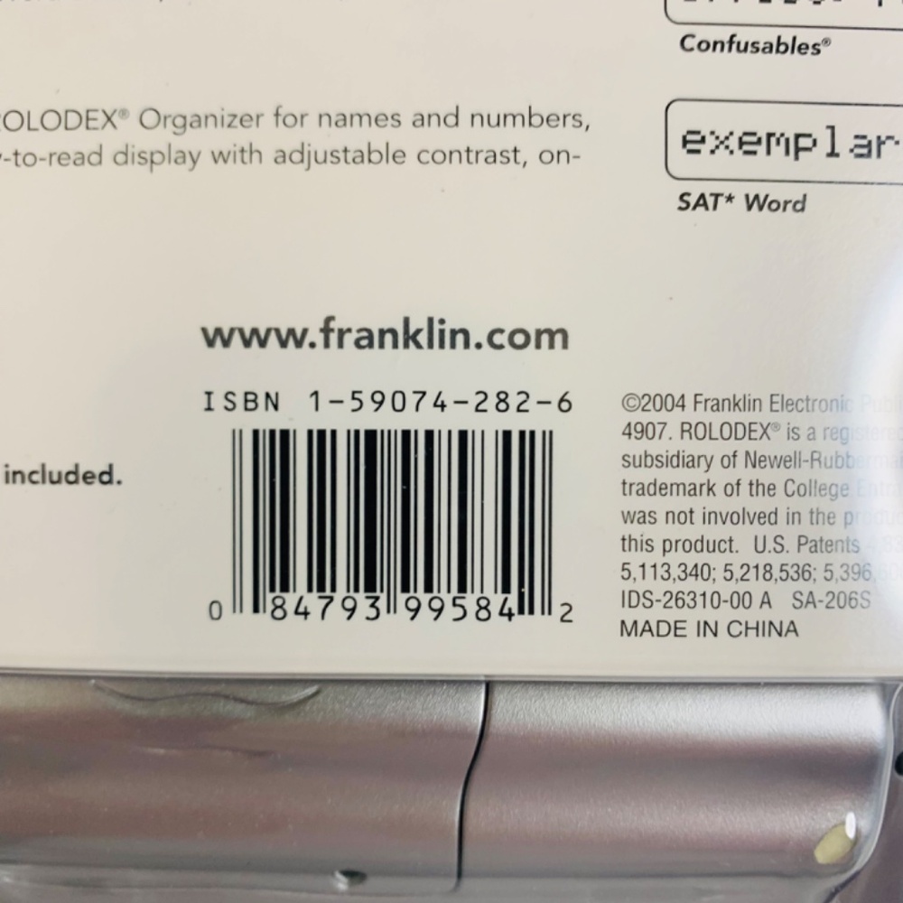 Franklin tech electronics school Spelling Ace & Thesaurus/ Model SA-206S silver - Picture 11 of 15